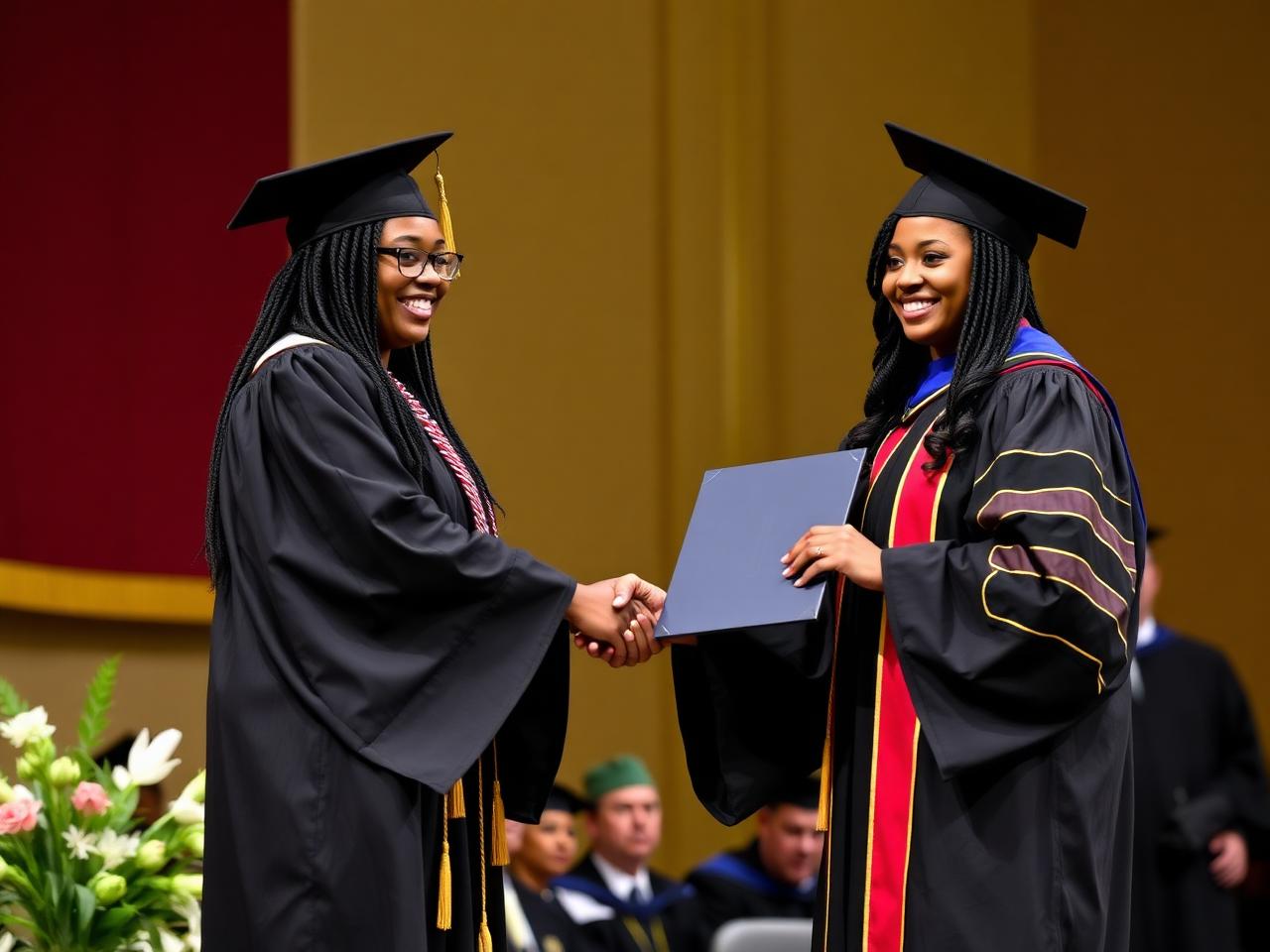 A graduate receiving the Legal Education Certificate